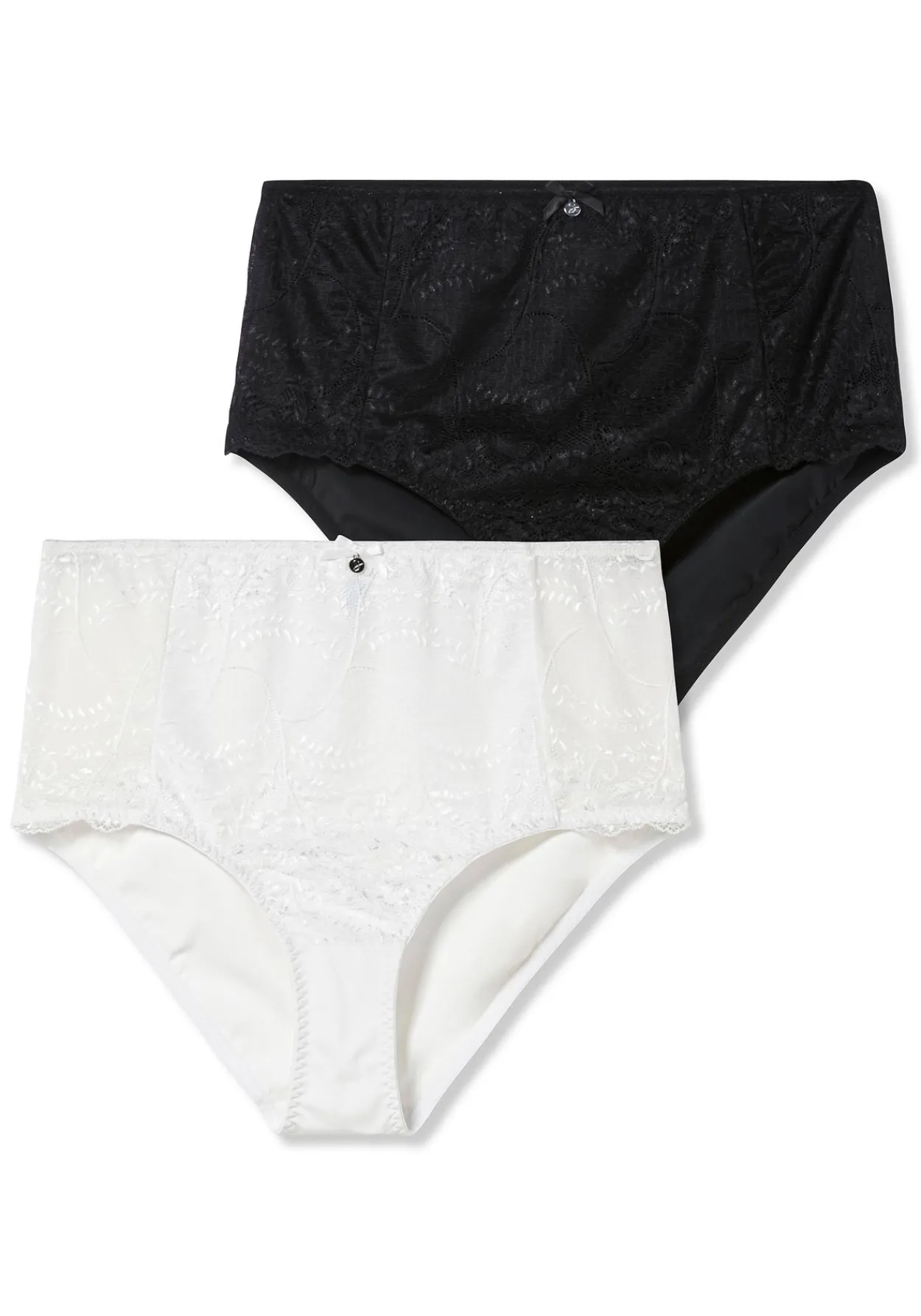 Doppelpack Taillenslips mit Spitzeneinsatz<sheego Clearance