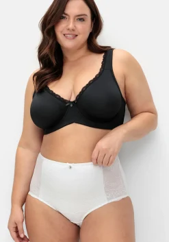 Doppelpack Taillenslips mit Spitzeneinsatz<sheego Clearance