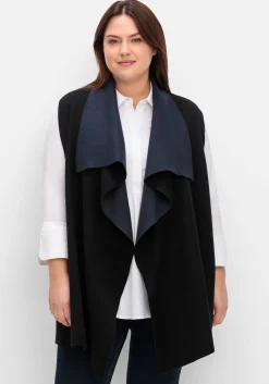 Doubleface-Weste mit weich fallendem Kragen<sheego Fashion