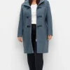 Dufflecoat mit Wollanteil und Kapuze<sheego Sale