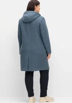 Dufflecoat mit Wollanteil und Kapuze<sheego Sale