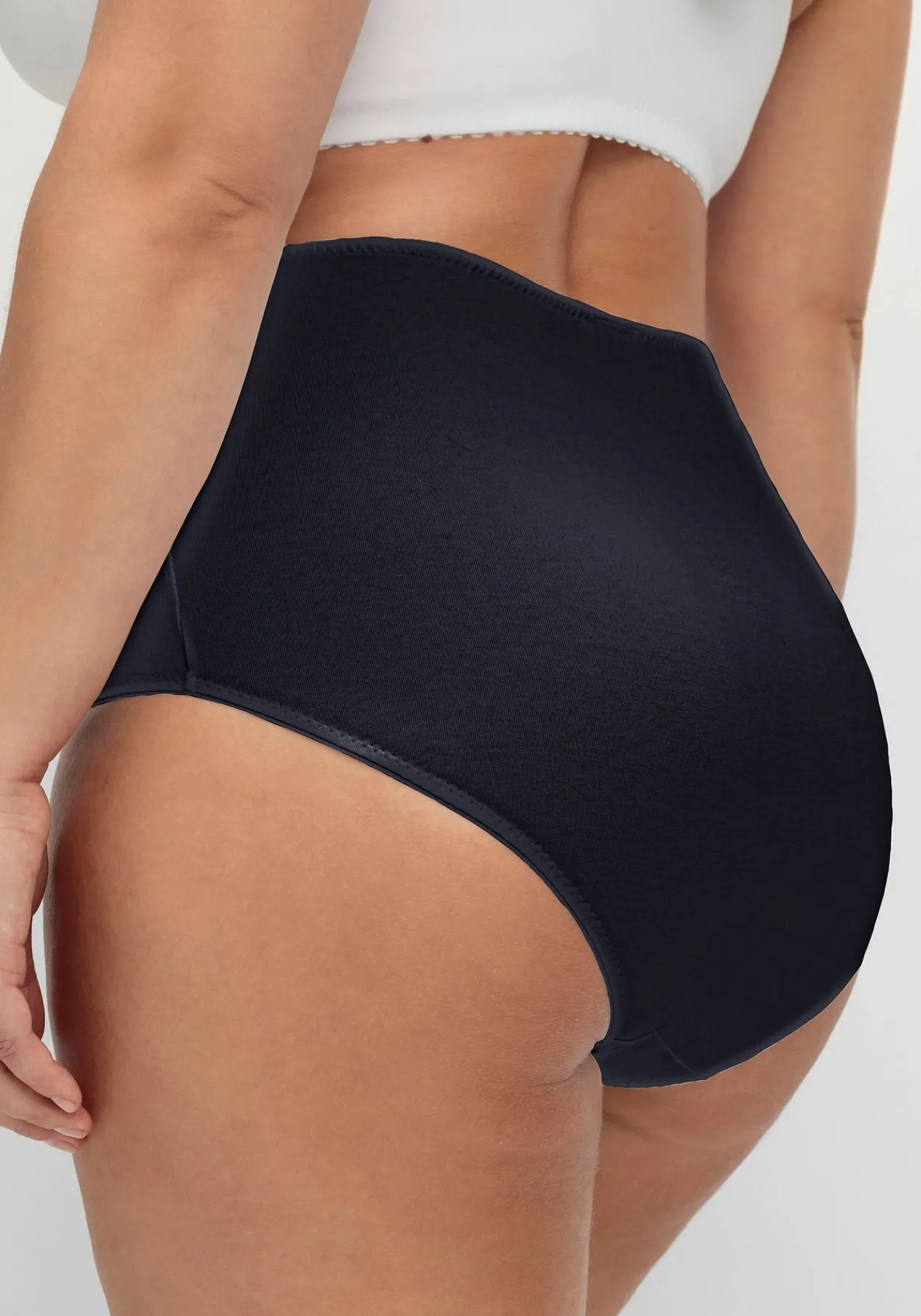 5er-Pack Taillenslips mit hohem Beinausschnitt<sheego Fashion