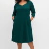 Etuikleid mit 3/4-Ärmeln, in Punto di Roma-Qualität<sheego Fashion