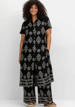 Extralange Bluse mit Ornamentdruck<sheego by Joe Browns Outlet