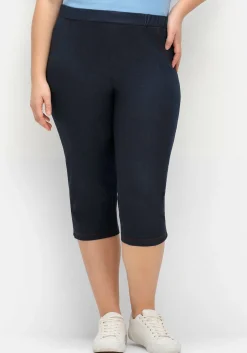 Extraschmale Caprihose in Denim-Optik<sheego New