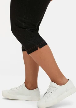 Extraschmale Caprihose in Denim-Optik<sheego Outlet