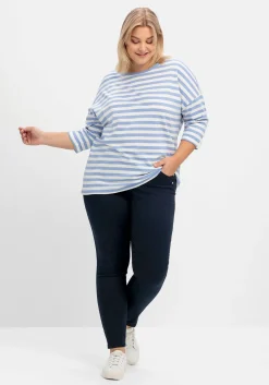 Extraschmale Twillhose in Curvy-Schnitt SUSANNE<sheego Best