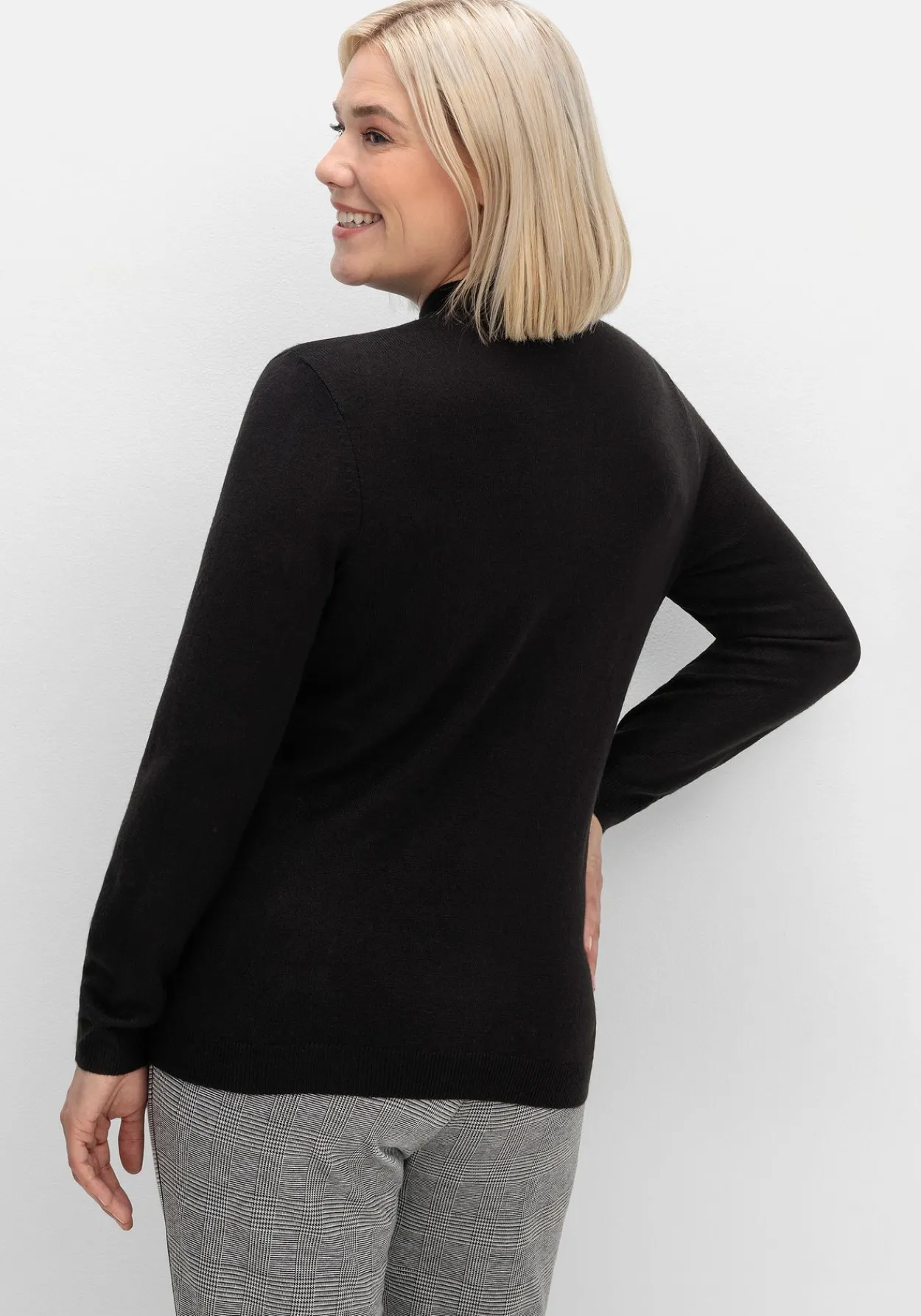 Extraweicher Pullover mit Stehkragen<sheego Fashion