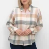 Flanellbluse im Karomuster<sheego Discount