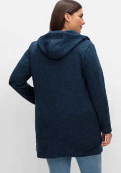 Fleecejacke mit Kapuze, in Melange-Optik<sheego New