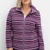 Fleecejacke mit Norweger-Allovermuster<sheego Hot