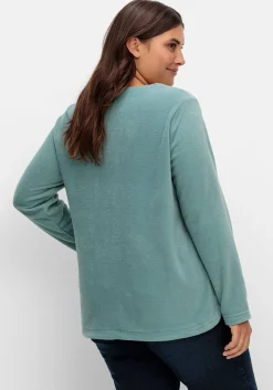Fleeceshirt mit abgerundetem Saum<sheego Best