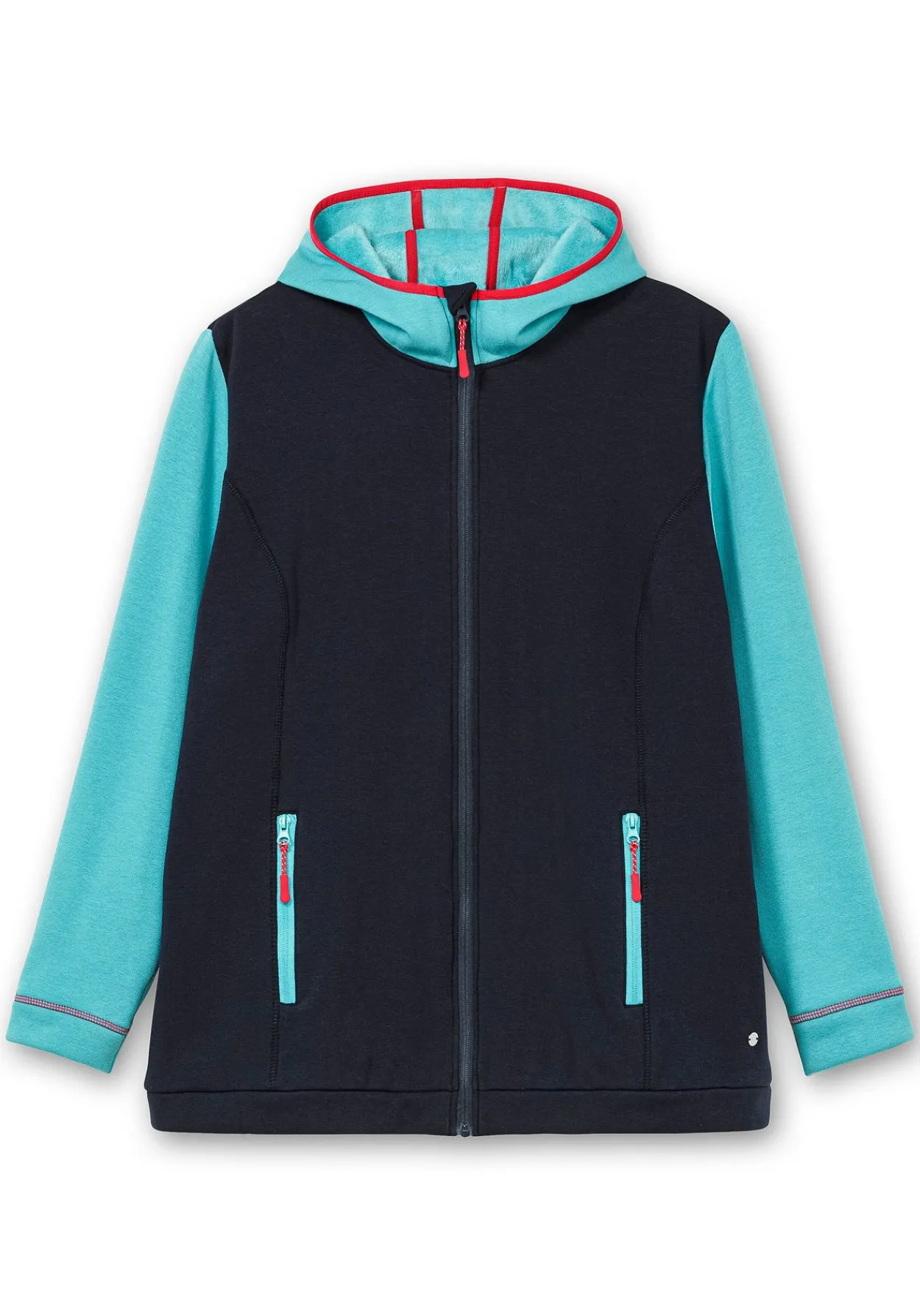 Funktionsjacke aus Fleece, in Kontrast-Optik<sheego Outlet