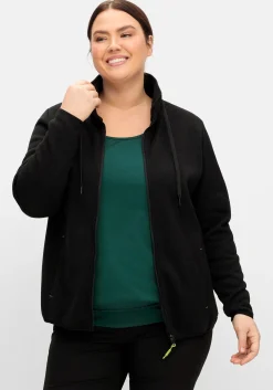 Funktionsjacke aus Strickfleece, mit Stehkragen<sheego New