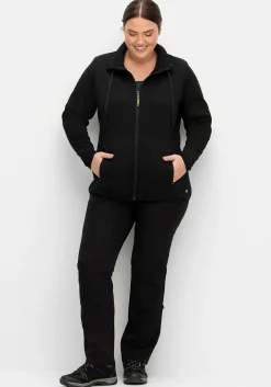 Funktionsjacke aus Strickfleece, mit Stehkragen<sheego New