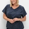 Funktionsshirt im Oversized-Schnitt, mit Saumbündchen<sheego Sale