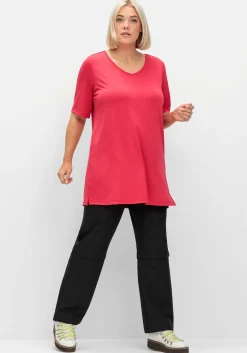 Funktionsshirt in Longform, mit Cut-out im Rücken<sheego Hot