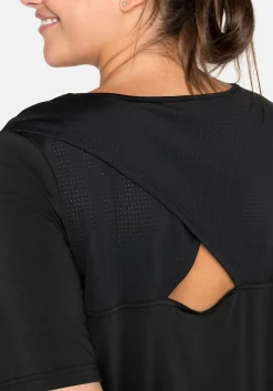 Funktionsshirt in Longform, mit Cut-out im Rücken<sheego Online