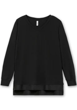 Funktions-Sweatshirt mit V-Ausschnitt<sheego Discount