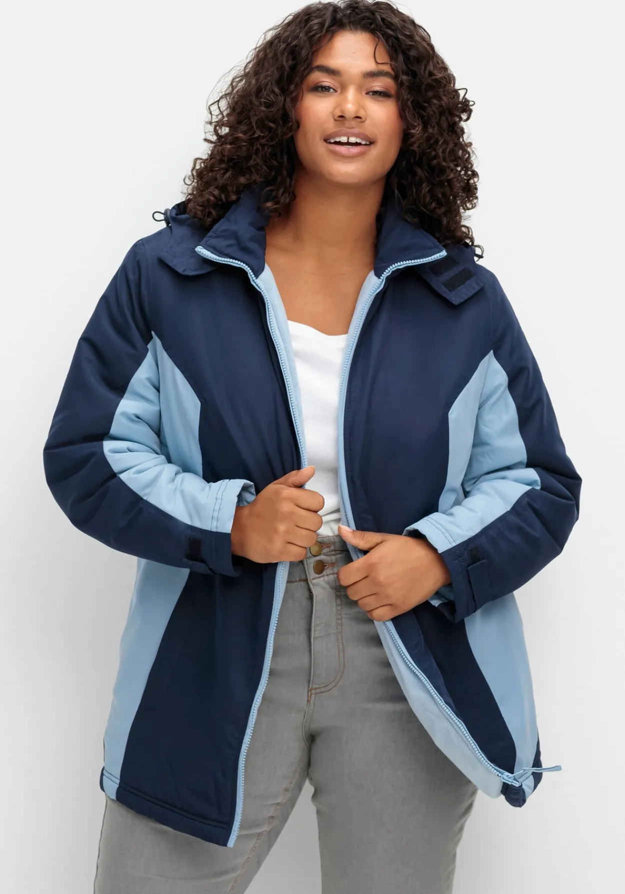 Funktions-Winterjacke mit Kontrastdetails<sheego Best