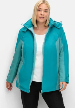 Funktions-Winterjacke mit Kontrastdetails<sheego New