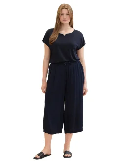Gecrinkelte Culotte mit elastischem Bund<TOM TAILOR Plus Best