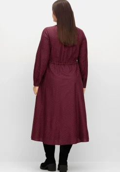 Gefüttertes Midikleid mit Alloverprint<sheego Hot
