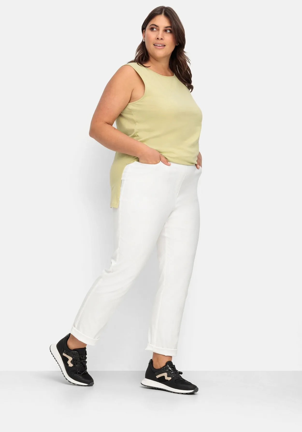 Gerade Bengalinhose mit hohem Schlupfbund<sheego New