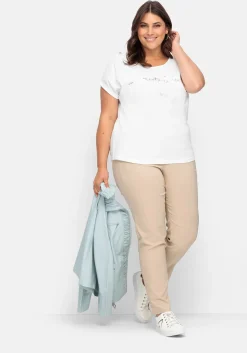 Gerade Bengalinhose mit hohem Schlupfbund<sheego Discount