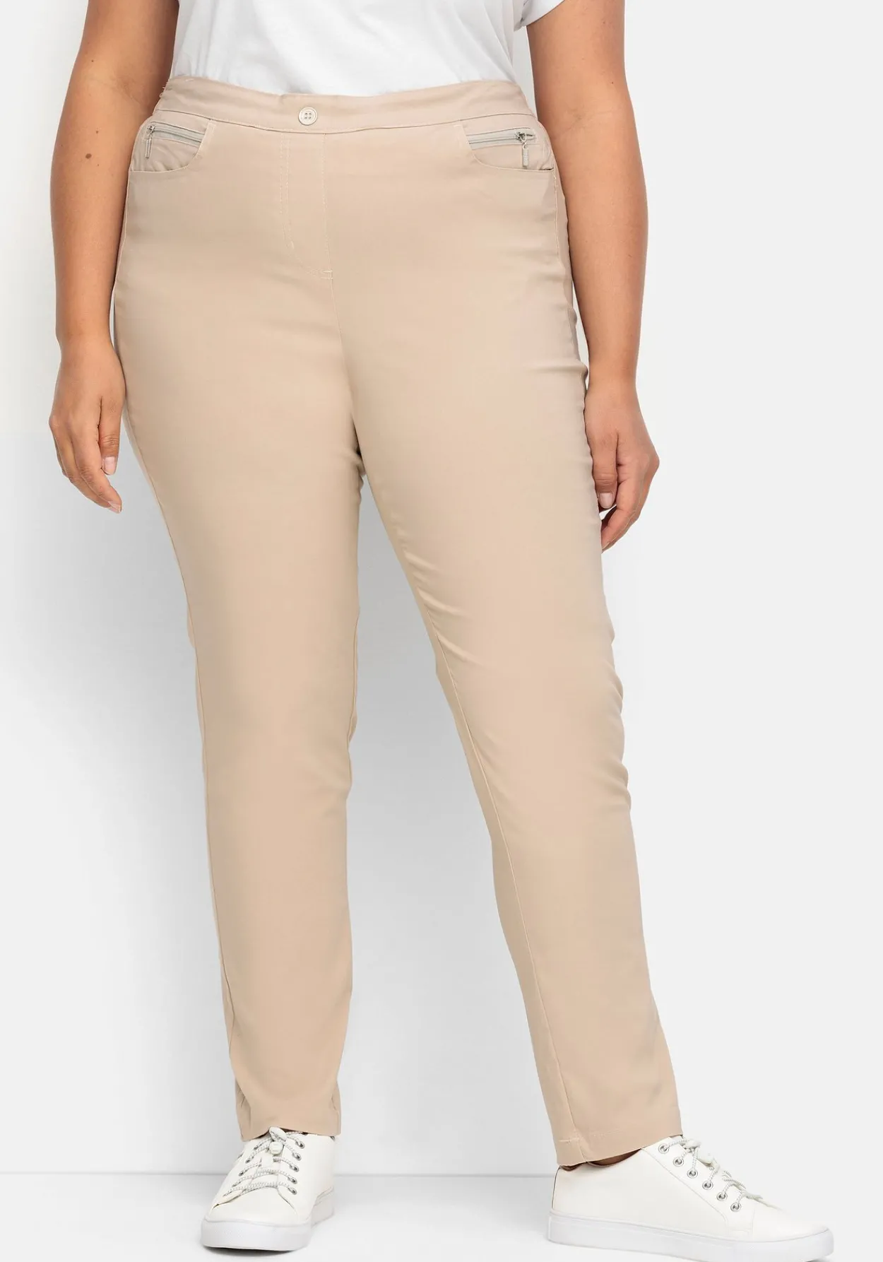 Gerade Bengalinhose mit hohem Schlupfbund<sheego Discount