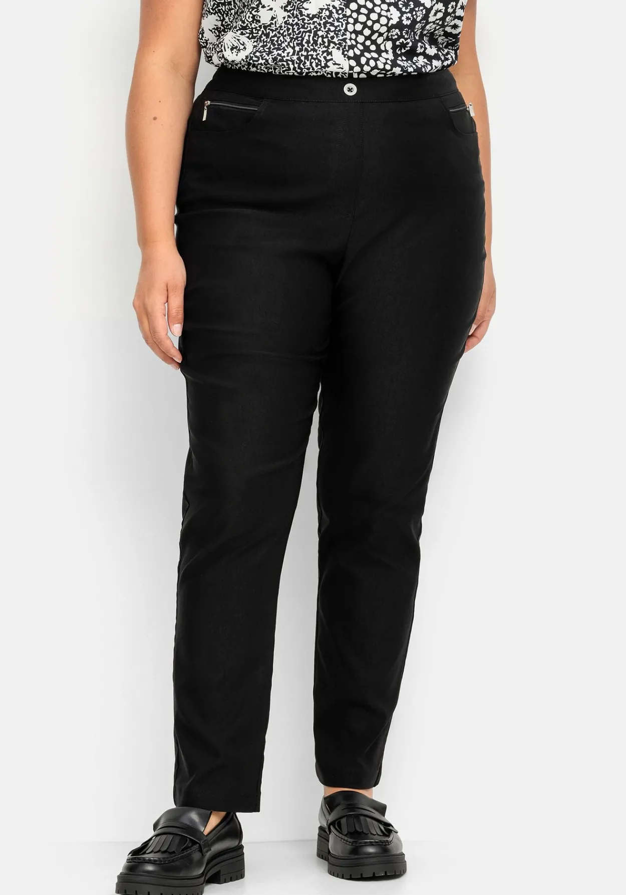 Gerade Bengalinhose mit hohem Schlupfbund<sheego Hot