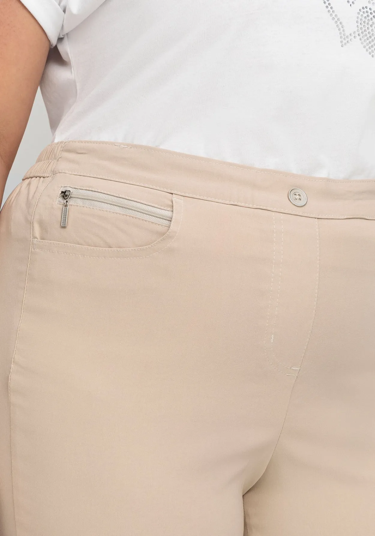 Gerade Bengalinhose mit hohem Schlupfbund<sheego Discount