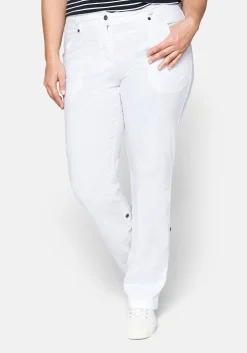 Gerade Cargo-Hose mit krempelbaren Beinen<sheego Fashion