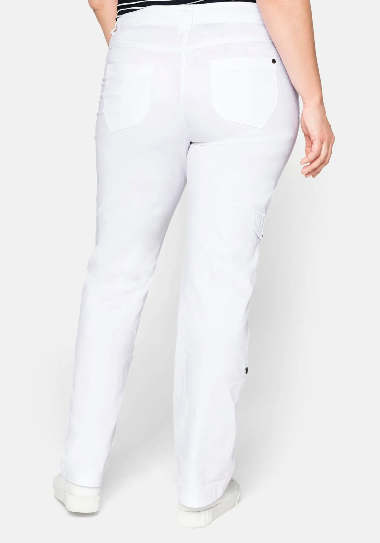 Gerade Cargo-Hose mit krempelbaren Beinen<sheego Fashion