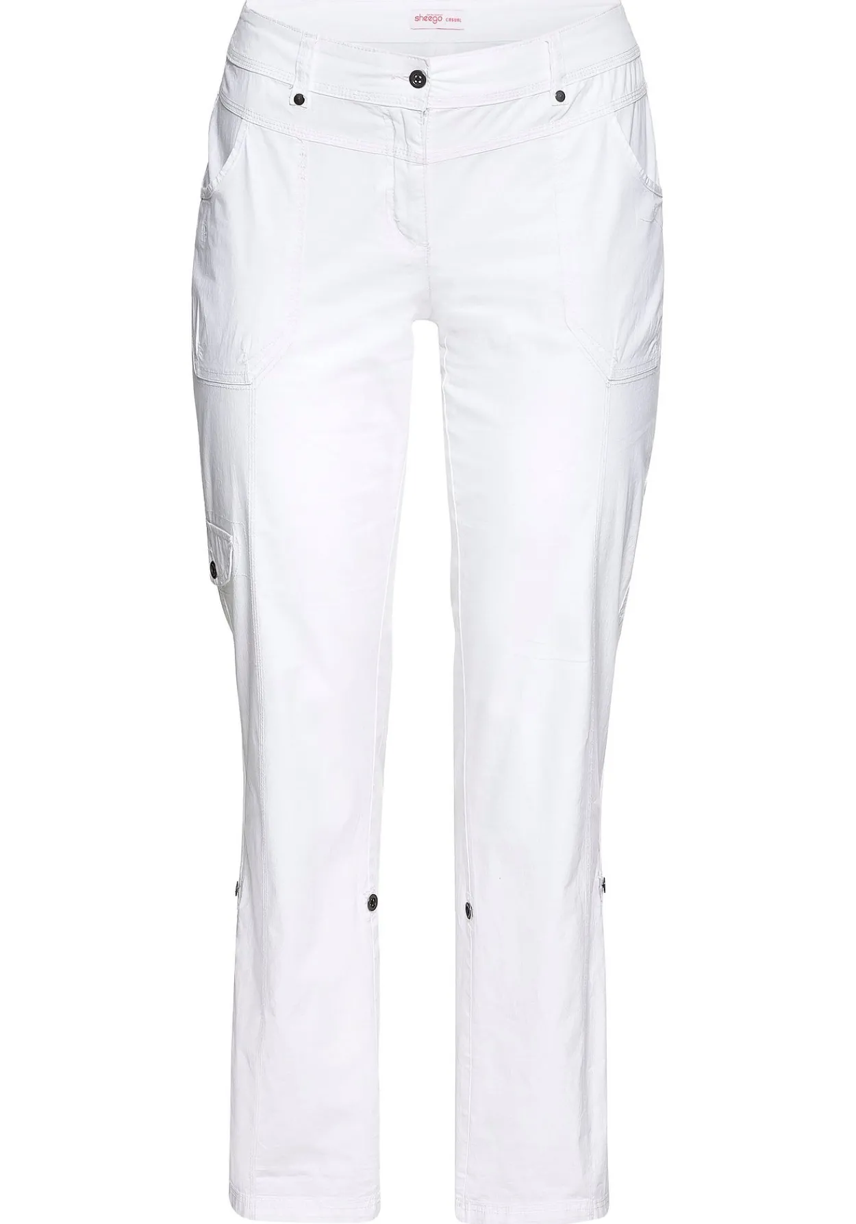 Gerade Cargo-Hose mit krempelbaren Beinen<sheego Fashion