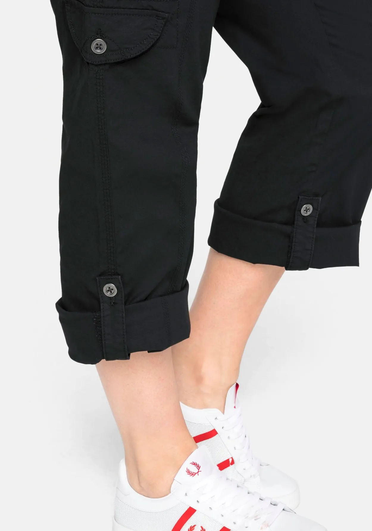 Gerade Cargo-Hose mit krempelbaren Beinen<sheego Online