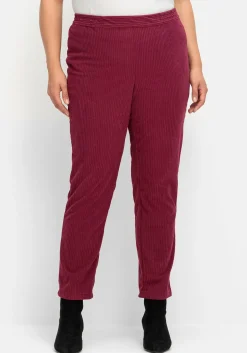 Gerade Cordhose mit Gummizugbund<sheego Clearance