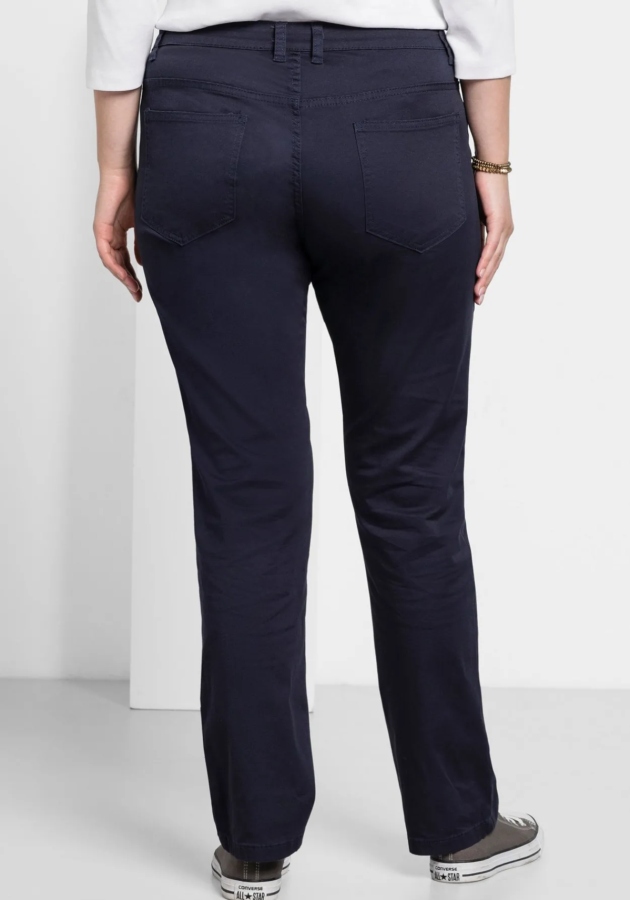 Gerade Hose aus Baumwoll-Twill<sheego Clearance