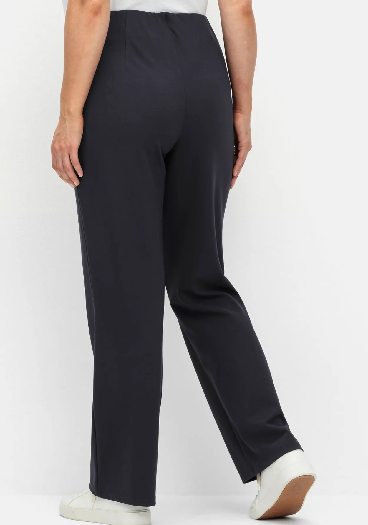Gerade Hose aus Interlock, mit elastischem Bund<sheego Discount