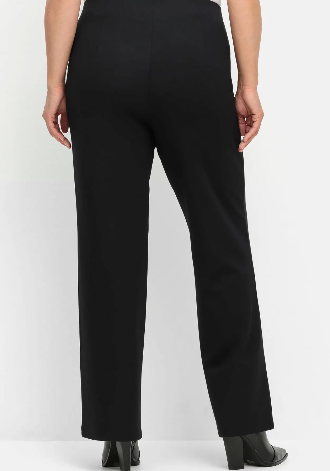 Gerade Hose aus Interlock, mit elastischem Bund<sheego Sale