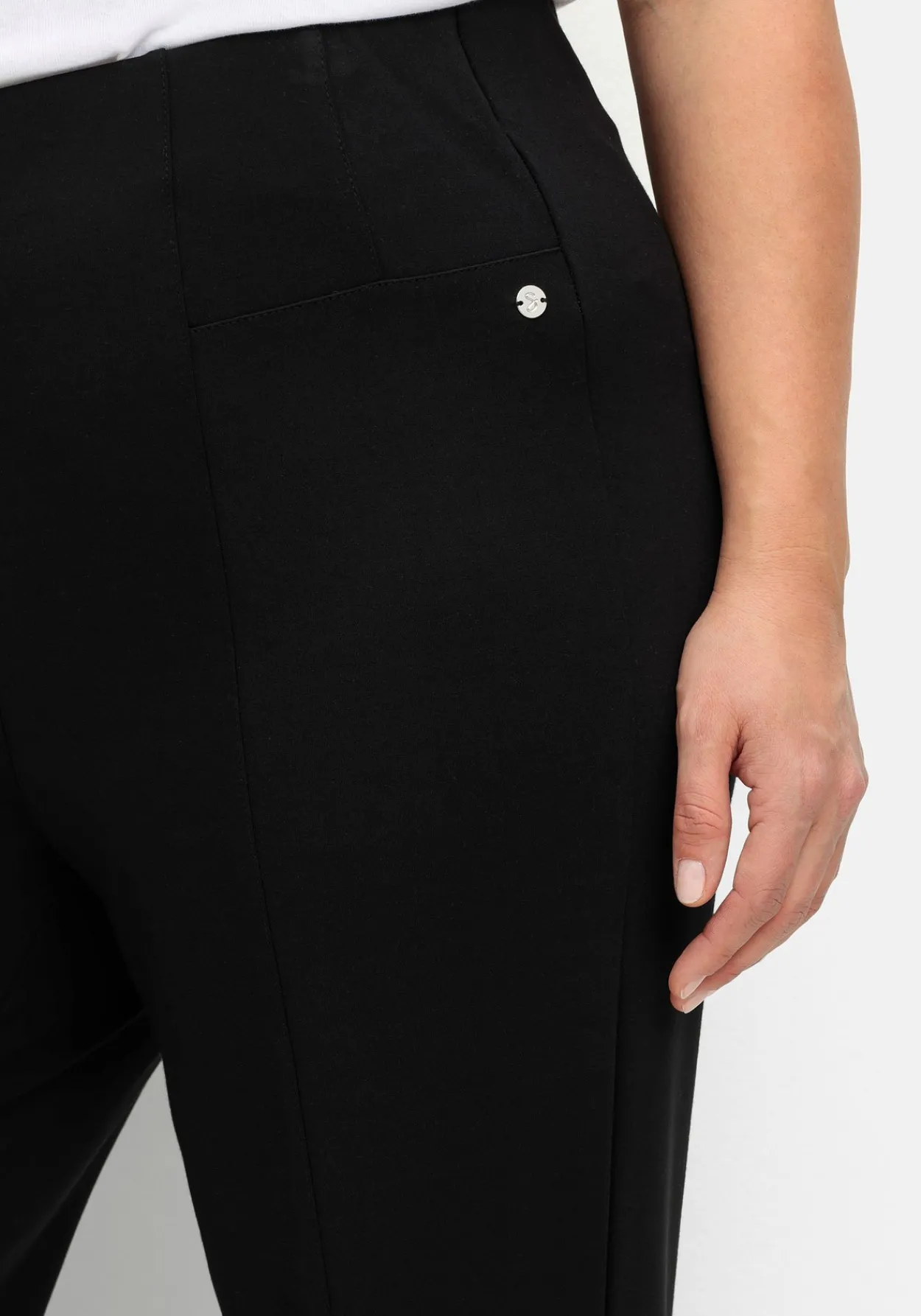 Gerade Hose aus Interlock, mit elastischem Bund<sheego Sale