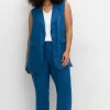 Gerade 7/8-Hose aus Leinen-Mix, mit Teilgummibund<sheego New