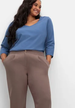 Gerade Hose mit Bundfalten, in bügelfreier Qualität<sheego New