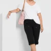 Gerade 3/4-Hose mit Krempelfunktion<sheego Online