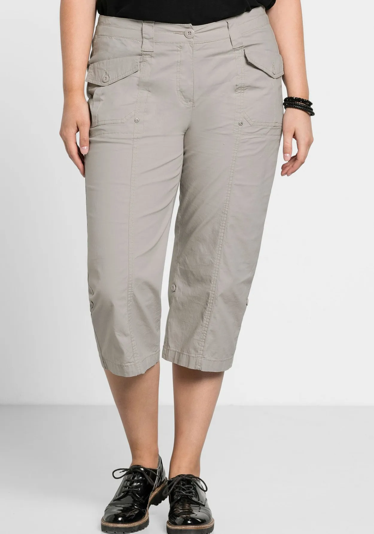 Gerade 3/4-Hose mit Krempelfunktion<sheego Best