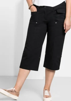 Gerade 3/4-Hose mit Krempelfunktion<sheego Online