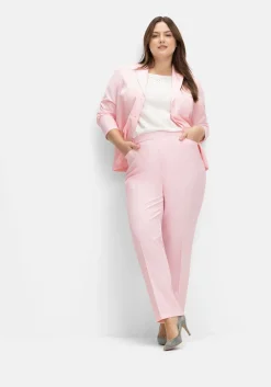 Gerade Hose mit Schlupfbund und Bügelfalten<sheego Online