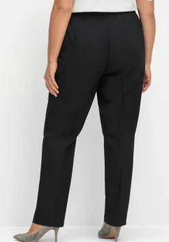 Gerade Hose mit Schlupfbund und Bügelfalten<sheego Outlet
