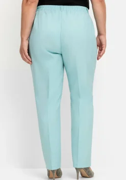 Gerade Hose mit Schlupfbund und Bügelfalten<sheego Online