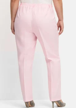 Gerade Hose mit Schlupfbund und Bügelfalten<sheego Online